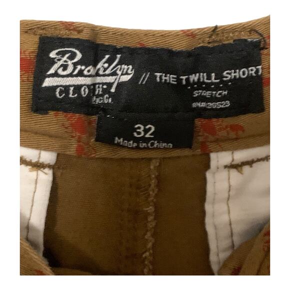 Brooklyn Clothing Co. Lobsters Shorts Size 32 Gold The Twill Short Mens - Picture 3 of 3